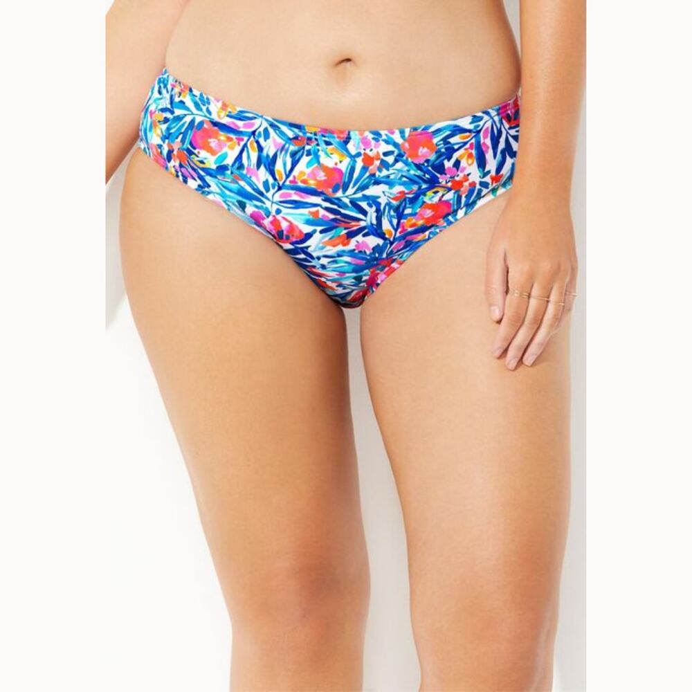 Swimsuits For All Hipster Floral Swim Brief Size 16 NWT